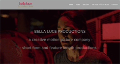 Desktop Screenshot of bellaluceproductions.com